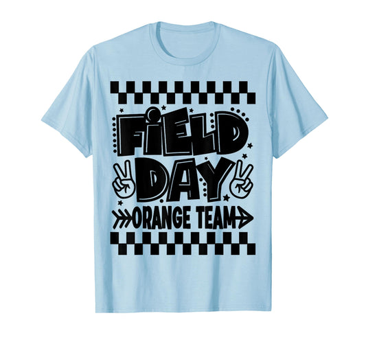 Field Day 2025 Orange Team Color Game Competition Kids Fun T-Shirt