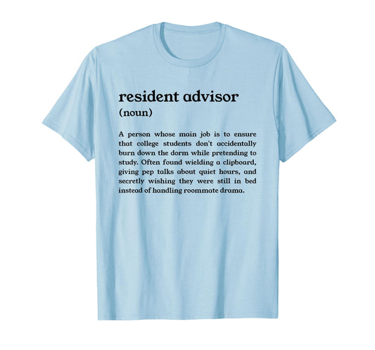 Funny College Dorm RA Definition T-Shirt