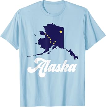 Alaska State T-shirt The Last Frontier Alaska Home Shirt T-Shirt