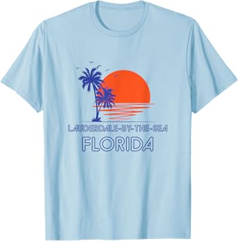 Lauderdale-By-The-Sea Florida Vintage T-Shirt 70s Throwback T-Shirt