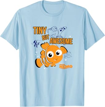 Disney Pixar Finding Nemo Tiny But Awesome Big Chest Logo T-Shirt