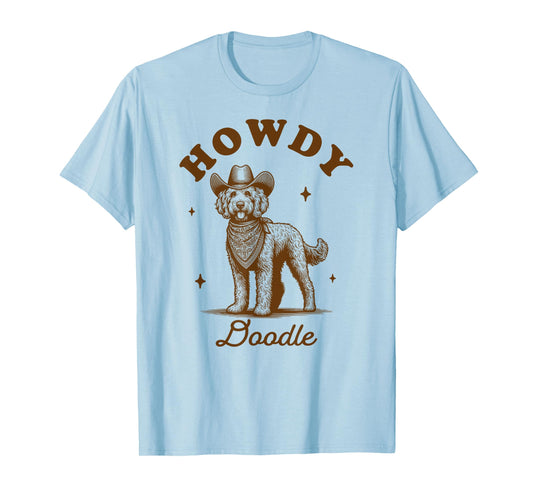 Doodle Mom Doodle Lover Vintage Western Life Howdy Doodle T-Shirt