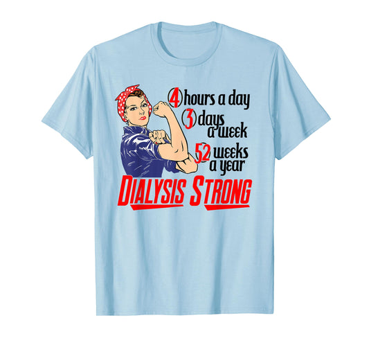 Dialysis Strong a Vintage and Retro Women's Dialysis Patient T-Shirt