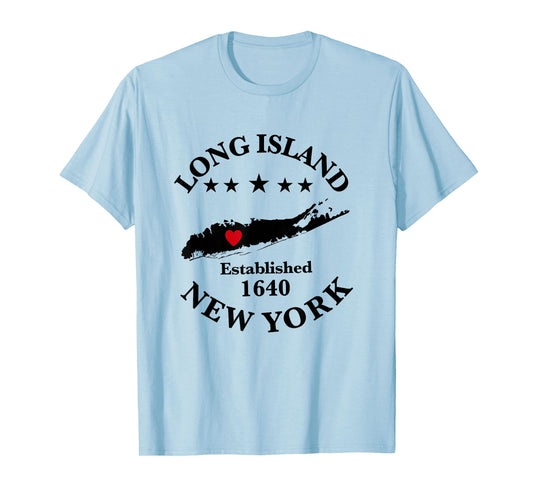 Long Island NY Souvenir Native Long Islander Map NYC T-Shirt