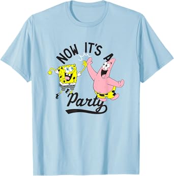 SpongeBob SquarePants Now It’s A Party Patrick Sponge Logo T-Shirt