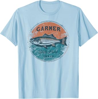 Garner State Park Texas Retro Vintage Fishing T-Shirt