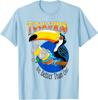 Toucans Are Better Than One Drinking Tee by 8 Pints Apparel T-Shirt