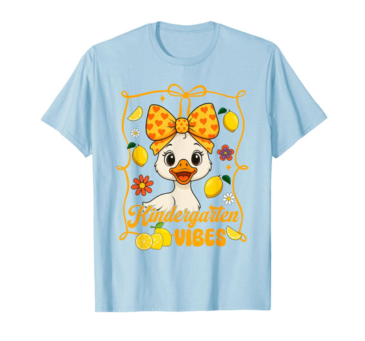 Kindergarten Vibes Kindergarten Teacher Duck Back to School T-Shirt