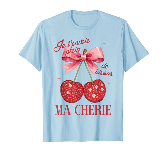 French Cherry Lover Coquette Bow Farmers Market Ma Cherie T-Shirt
