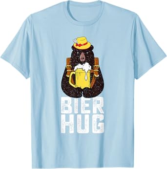Funny Oktoberfest Bier Hug Beer Bear German Party T-Shirt