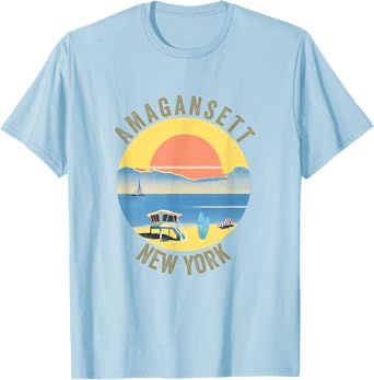 Amagansett Souvenir Apparel - Retro Vintage Amagansett T-Shirt