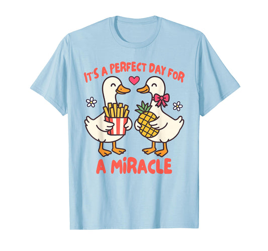 IVF Mom Dad Embryo Transfer Day It's A Day for A Miracle T-Shirt