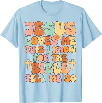 Toddler Jesus Loves Me This I Know Kid Youth Jesus Christian T-Shirt