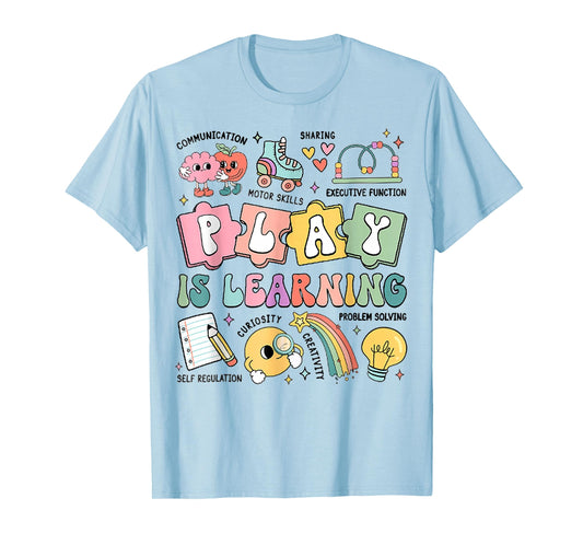 Retro Play is Learning Kindergarten Teacher Team Women T-Shirt