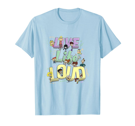 The Loud House Live Life Loud Vintage Group Logo T-Shirt