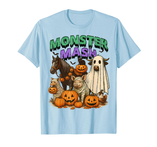 Halloween Spooky Season Boo Pumpkin Heifer Monster A Mash T-Shirt