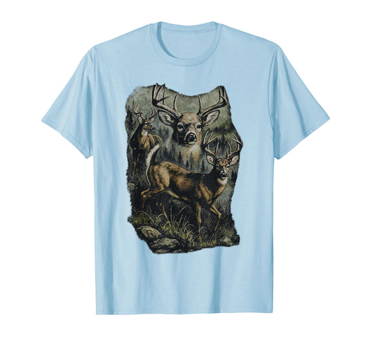 Men Kids Boys Deer Hunting Forest Wildlife Hunters Toddler T-Shirt