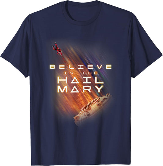 Believe in the Hail Mary T-Shirt - T-Shirt | Navy