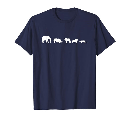 Africa Safari Big Five African Wildlife T-Shirt