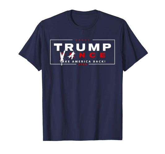 Trump Vance 2024 Vice President Pence Name Crossed Out Funny T-Shirt