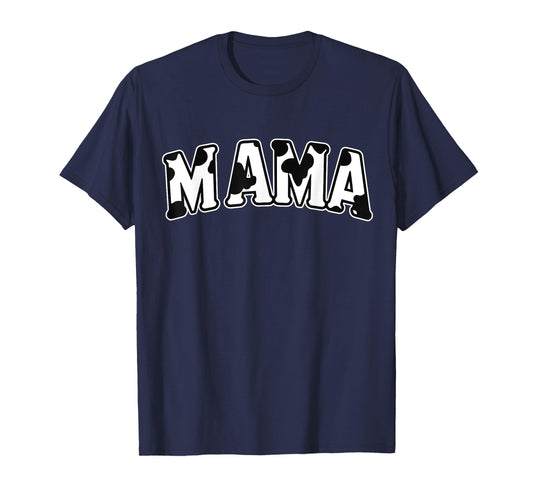 Cute Cow Mama Farm Matching Family Birthday Mothers Day T-Shirt