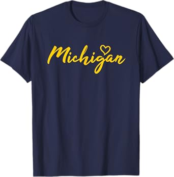 MICHIGAN - Throwback Design - Classic T-Shirt