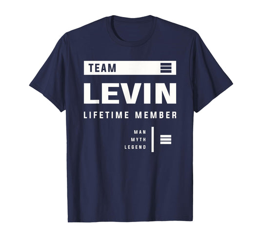 Team Levin Lifetime Member Funny Name Levin T-Shirt