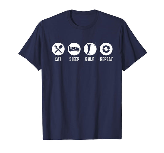 Eat Sleep Golf Repeat Lifestyle for Players T-Shirt