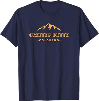 Crested Butte Retro Colorado Mens Womens Hiking Souvenir T-Shirt