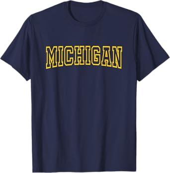 MICHIGAN - Throwback Design - Classic T-Shirt