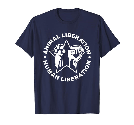 Animal Liberation Human Liberation Animal Rights T-Shirt