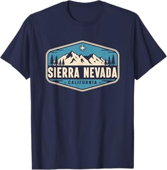 Sierra Nevada California Nature Mountain Graphic T-Shirt