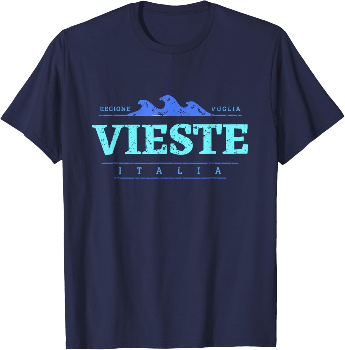 Vieste Italia | Vieste Puglia Italy Shoreline T-Shirt