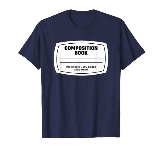 Composition Notebook Halloween Costume Teacher Student T-Shirt