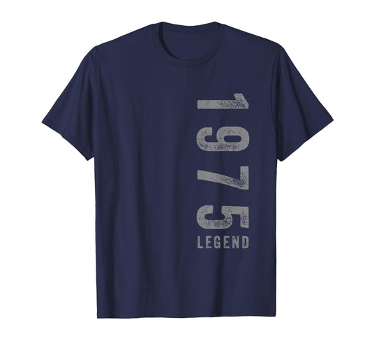 50th Birthday 1975 Legend Vintage Fiftieth B Day Idea T-Shirt