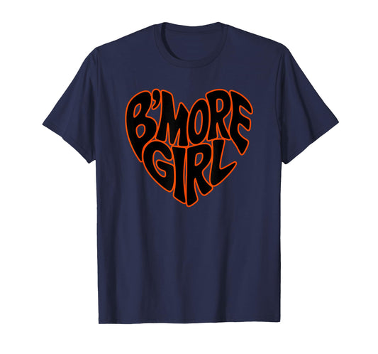 Retro Baltimore Girls Home Pride Iconic B'More Girl T-Shirt