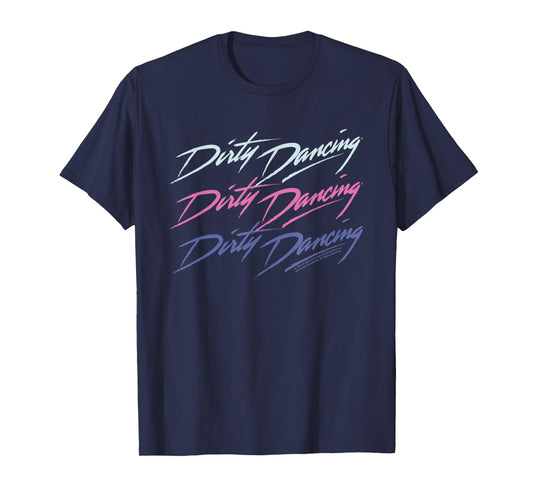 Dirty Dancing Classic Trio Text Logo T-Shirt