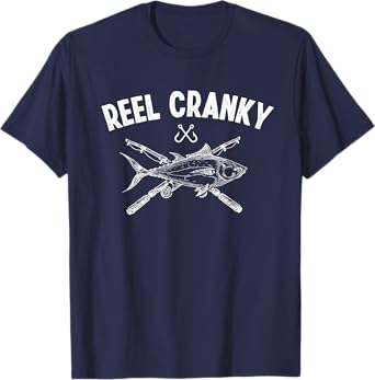 Reel Cranky Funny Fishing Fisherman T-Shirt