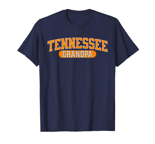 Vintage Tennessee Grandpa Bold Retro Varsity Lettering T-Shirt