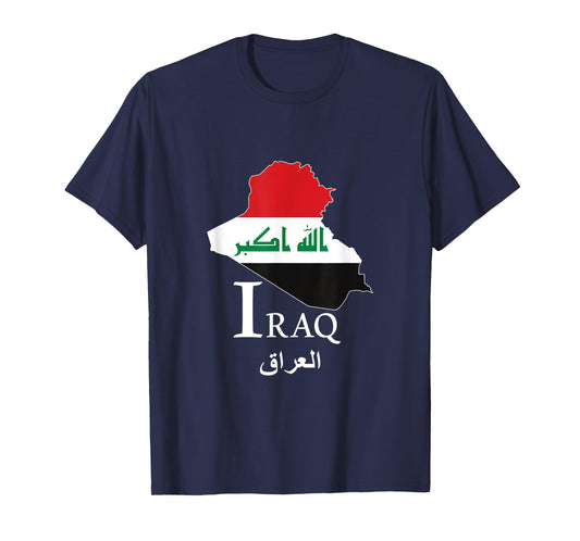 Iraq Iraq Iraqi Map Arab Iraq I Love Iraq Flag T-Shirt
