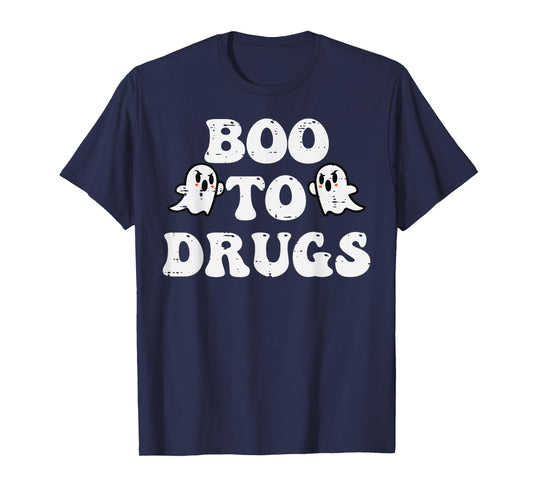 Red Ribbon Week Boo to Ghost Halloween Men Women Kids T-Shirt
