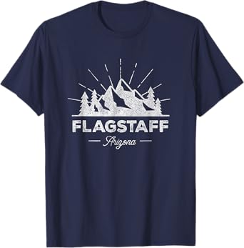 Flagstaff Arizona AZ T Shirt Vintage Hiking Retro Tee Design T-Shirt