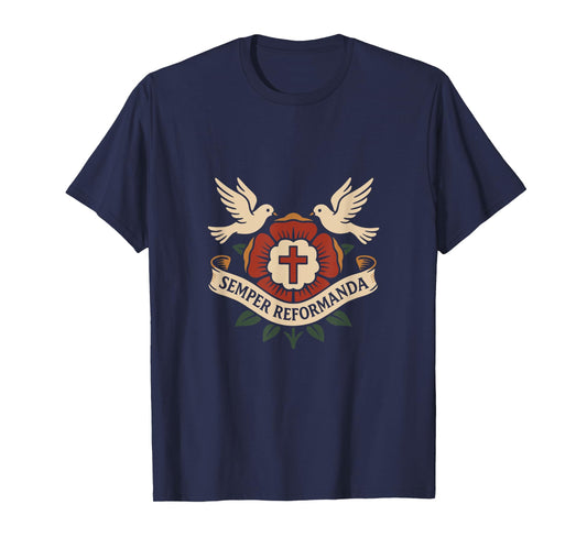 Semper REFORMANDA - Christian Reformed Theology - Vintage T-Shirt