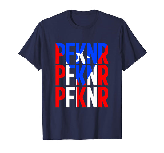PFKNR Puerto Rican Flag Design Celebrating Boricua Heritage T-Shirt