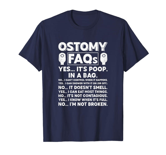 Funny Ostomy Warrior ostomy surgery recovery T-Shirt