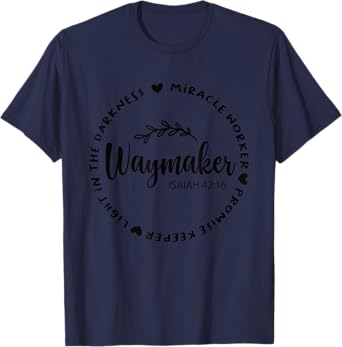 Spiritual Journey Waymaker Biblical Religious Christian T-Shirt