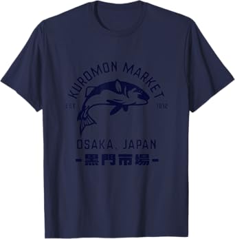 Japan Osaka Kuromon Fish Market Japan Streetwear T-Shirt