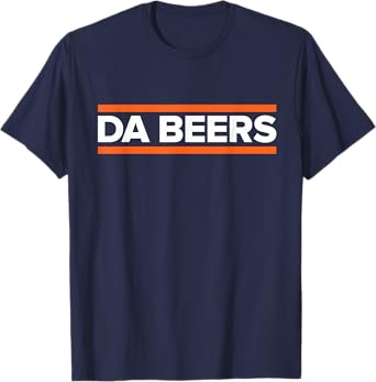 DA BEERS - Funny Party Beer Day Drinking Blue & Orange T-Shirt