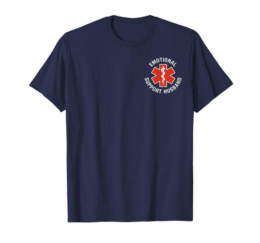 Do Not Pet Emotional Support Husband Funny (2 Side) T-Shirt