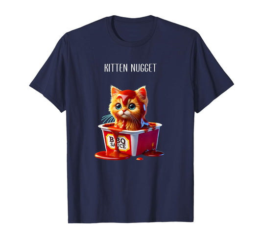 Kitten Nuggets Cat Lover Gift Food Pun Chicken Nuggets T-Shirt for Men Women Kids